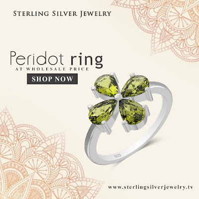 peridot silver rings wholesale