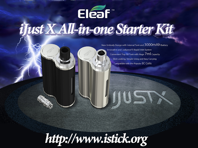 New Product Eleaf iJust X Starter Kit