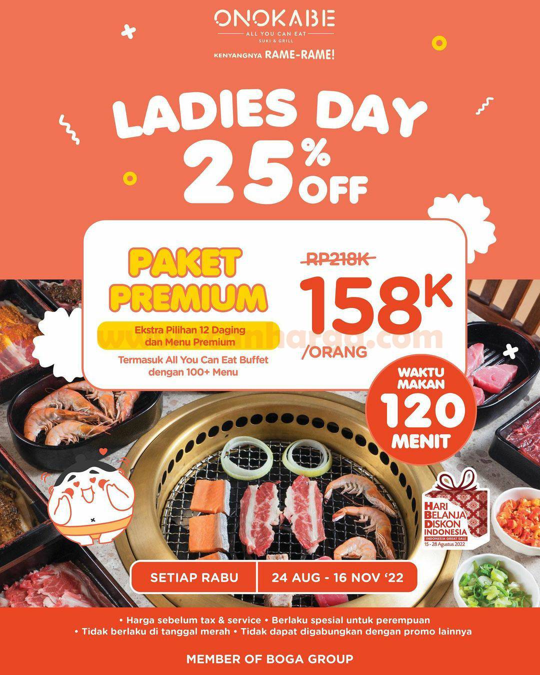Onokabe Promo Ladies Day Discount up to 25% Off