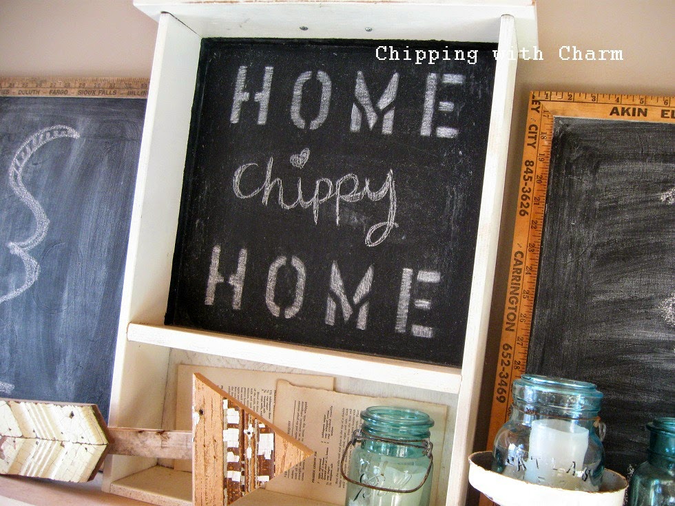 Chipping with Charm: Simple Winter Mantel...http://chippingwithcharm.blogspot.com/