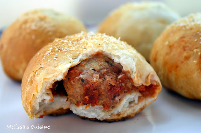 Melissa's Cuisine: Meatball Stuffed Rolls