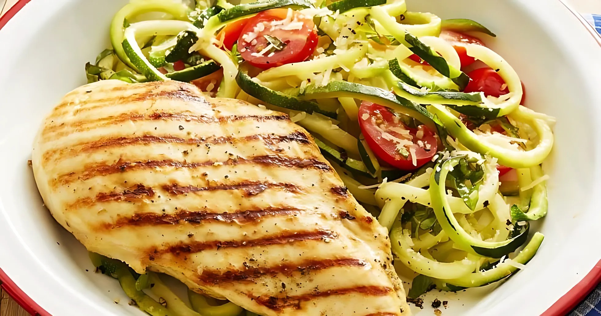 Grilled Lemon Herb Chicken with Zucchini Noodles: A Healthy and Flavorful Delight