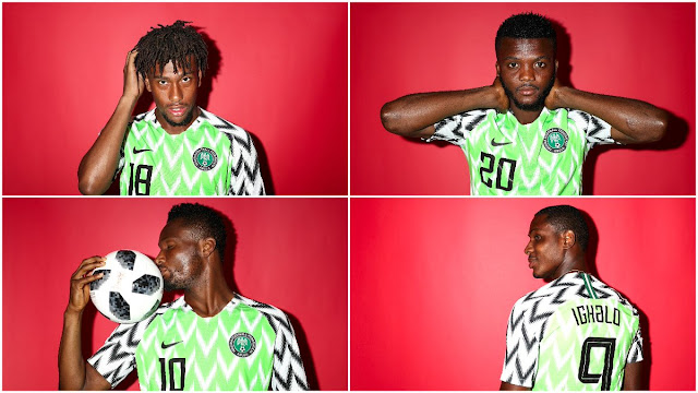 super eagles official potrait for 2018 World cup