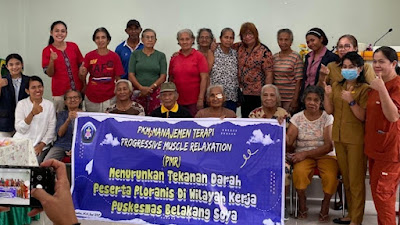 PkM Manajemen Terapi Komplementer: Progressive Muscle Relaxation (PMR) Menurunkan Tekanan Darah Peserta ProLANis di Wilayah Kerja Puskesmas Belakang Soya