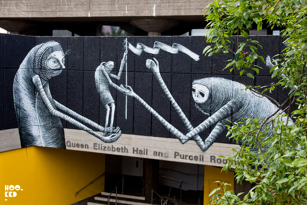 Street Artist Phlegm London Southbank Centre Mural