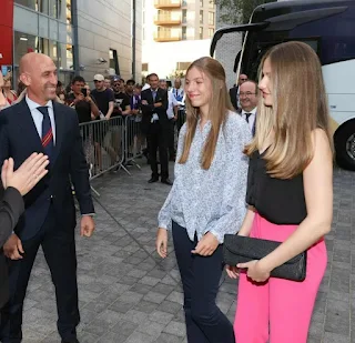 Spanish princesses attend UEFA women;s