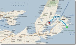 Louisbourg Motorhome RV Park & Campground to 9584 Hwy-105, Victoria NS - Microsoft Streets & Trips 782012 52853 PM