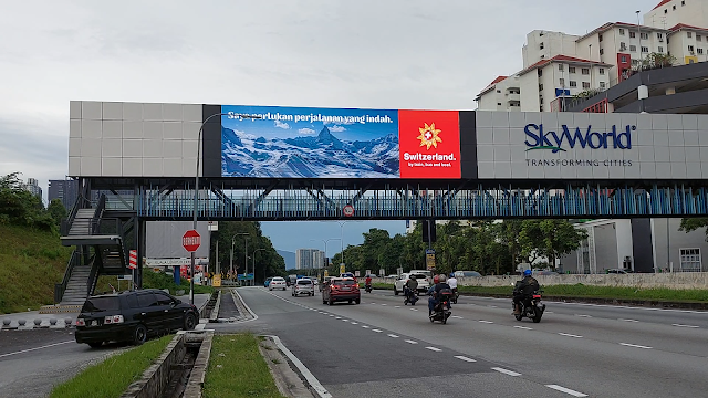 Switzerland Tourism Middle Ring Road II KL Digital Billboard Advertising MRR2 Kuala Lumpur DOOH Advertising Malaysia