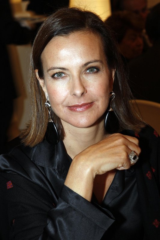 Carole Bouquet black satin blouse Posted by disman00911x4 at 243 PM