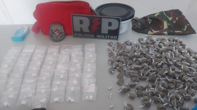 Polícia Militar desarticula ponto de drogas na cidade de Passagem, PB