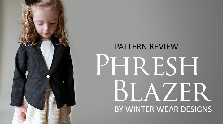 Pattern Reveiw: Phresh Blazer -- sewn in black denim | The Inspired Wren