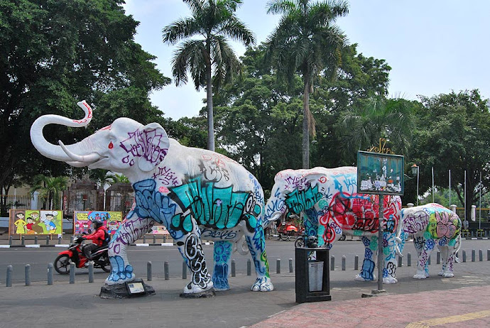 Estatua de elefantes