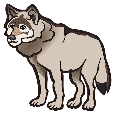 cool wolf clipart