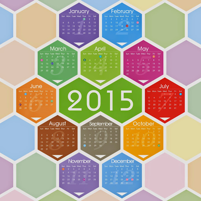 New Year 2015 Calendar Wallpaper