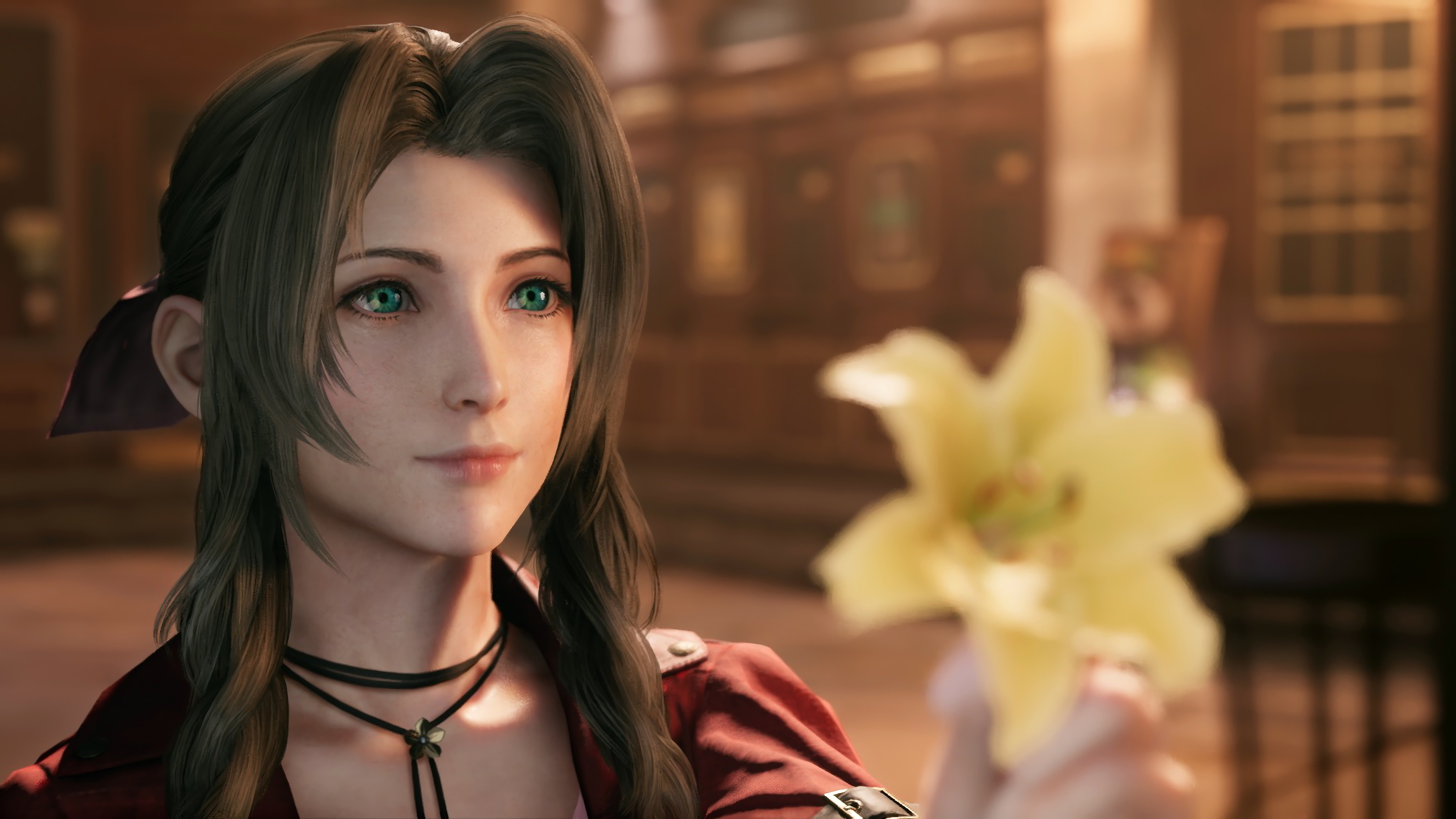 Aerith Final Fantasy 7 Remake 4k Wallpaper 12