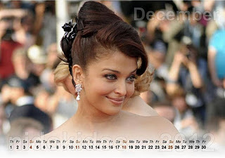 Aishwarya Rai Calendar 2012