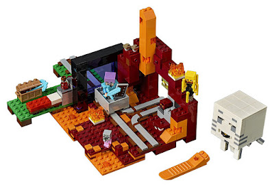 LEGO Minecraft - 21143 El portal al infierno | 2018 | Juego de construcción | COMPRAR JUGUETE - TOYS - JOGUINES | the Nether Portal  contenido set