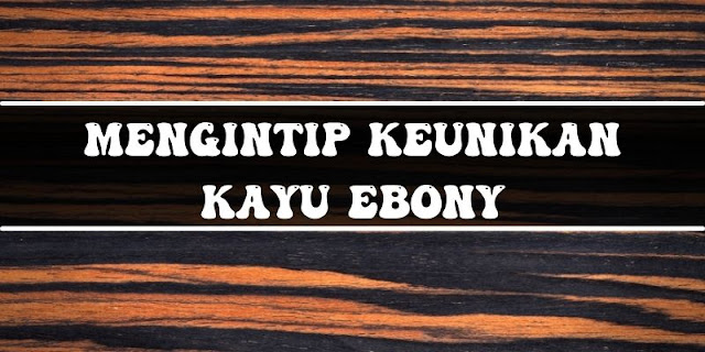 Mengintip Keunikan Kayu Ebony