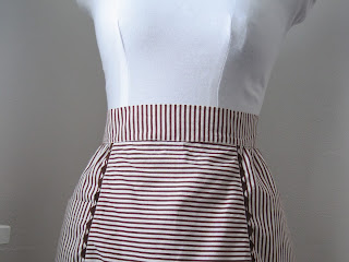 Brown Striped Apron