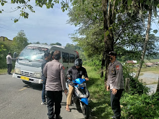 Cegah Penyebaran Covid -19 Polsek Cendana Polres Enrekang, Rutin Laksanakan Ops Yustisi