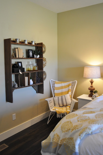 Master bedroom remodel after from www.jengallacher.com. #masterbedroom #bedroommakeover #bedroomremodel #yellowbedroom