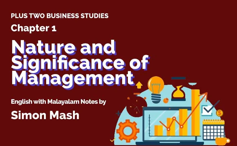 Plus Two Business Studies Chapter 1 English with Malayalam Note
