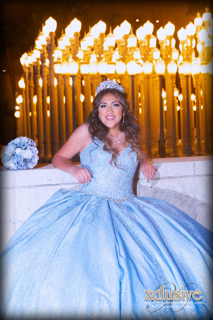 Quinceanera pre shoot at the Urban Lights in Los Angeles California