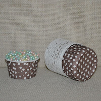 Chocolate Brown Polka Dot Cupcake / Candy Cups, Chocolate Brown Polka Dot, Brown Polka Dot Cupcake Cups