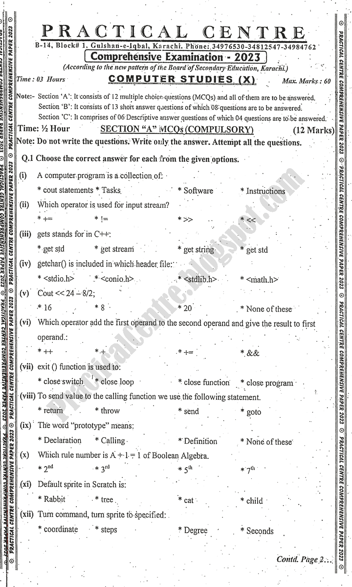 computer-studies-10th-practical-centre-guess-paper-2023-science-group