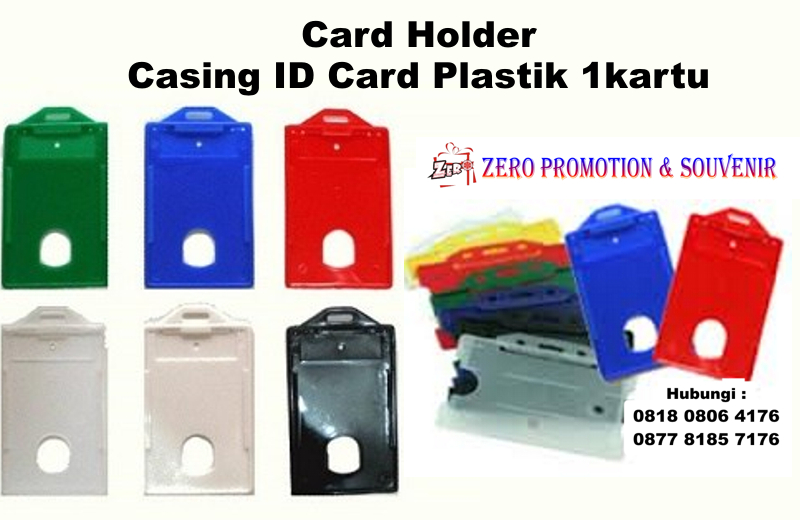 Jual Card Holder atau Casing ID Card Plastik 1kartu 