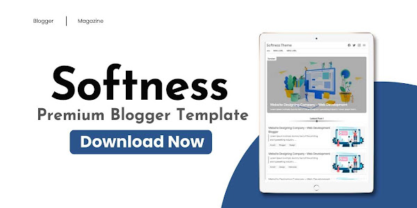 Softness Premium Blogger Template Free Download 