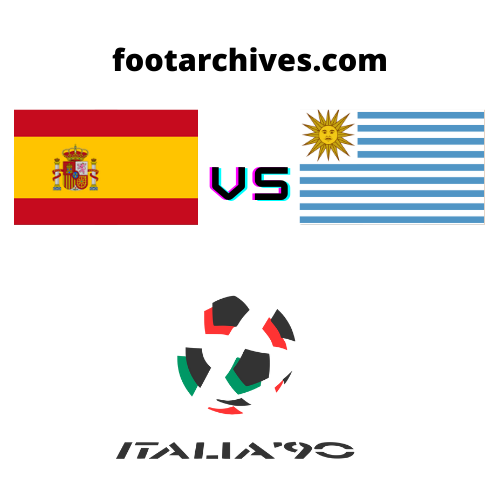 مباراة اسبانيا و الاوروغواي 0-0 كاس العالم 1990