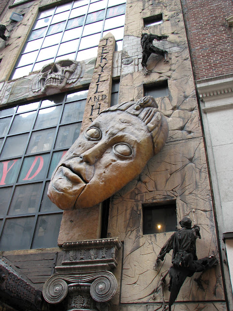 Detail of the facade, Jekyll & Hyde Club, Seventh Avenue at 57th Street, New York