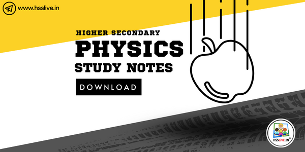 Higher Secondary Plus One/Plus Two Physics Class Notes