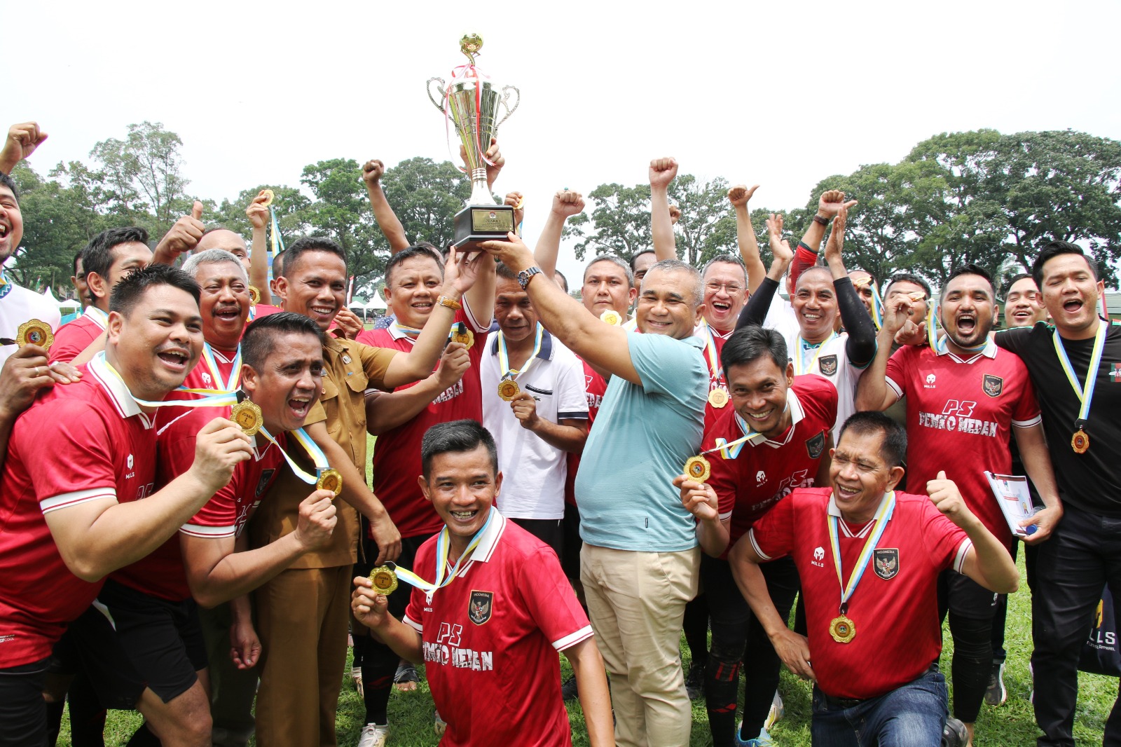 Final Football APEKSI PS Pemko Medan Vs PS Pemko Lhokseumawe Skor 6-1