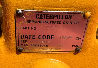 For sale Cat CAT 7C-3372 air starter-, CAT OR9851 air starter  CW press 150 PSIG  For sale as below: REMANUFACTURED STARTER  Maker : CATERPILLAR  PART NO : OR9851 DATE CODE: UMNR    ROTATION:CW REF: 7C3372 Max pressure: 150 PSIG  Qty: 3pieces