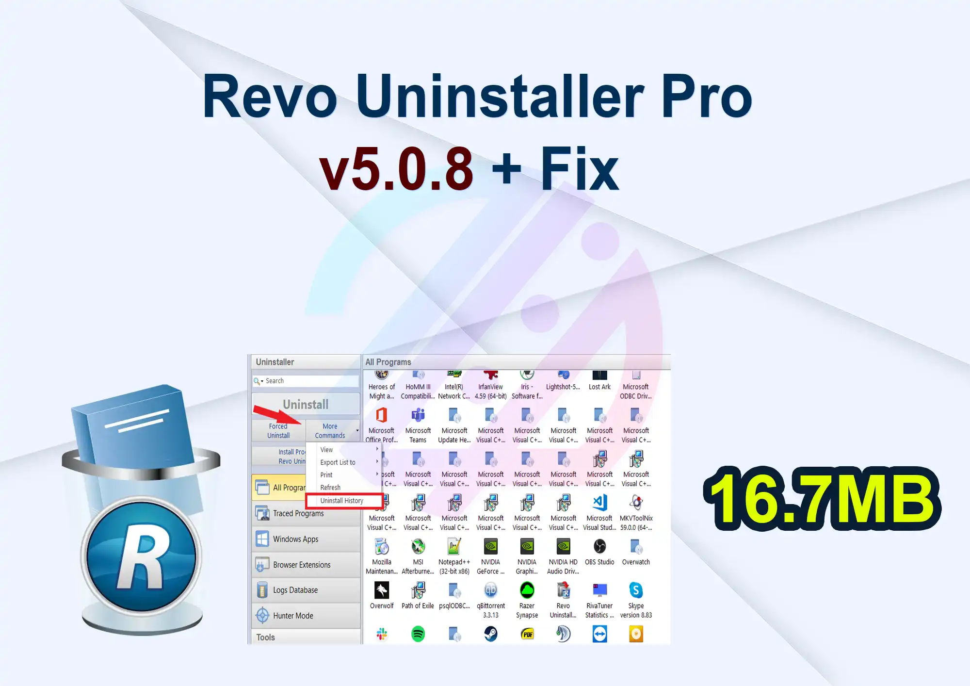 Revo Uninstaller Pro v5.0.8 + Fix 