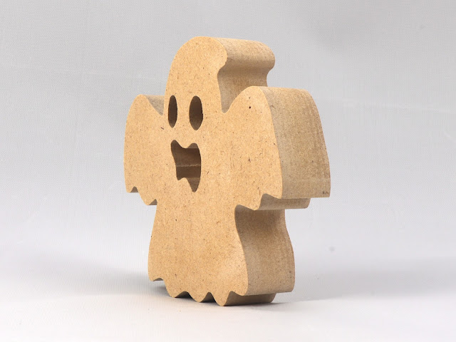 Wood Ghost Cutout, Freestanding, Handmade, Sanded, and Unfinished
