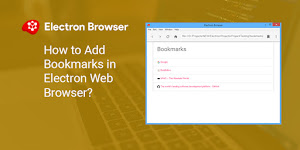 How to Add Bookmarks in Electron Web Browser?