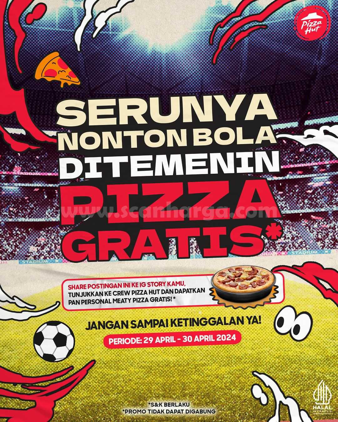 Promo Pizza Hut Spesial Semi Final Piala Asia Gratis Meaty Pizza