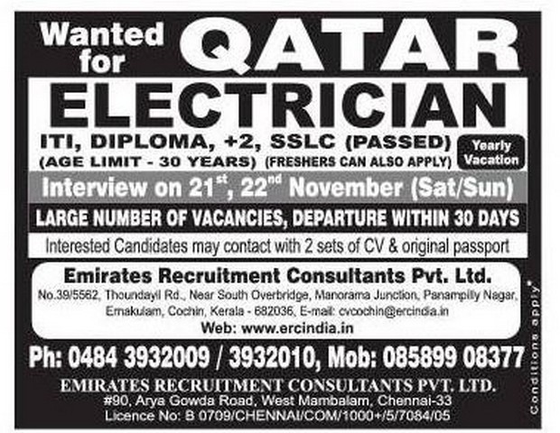 Qatar & KSA Job vacancies Free job recruitment
