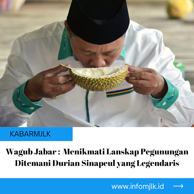 Wagub Jabar : Menikmati Lanskap Pegunungan Ditemani Durian Sinapeul yang Legendaris 