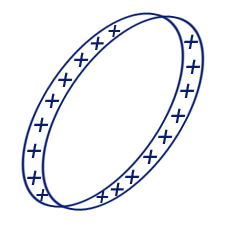 image showing 2 overlapping circles creating a ring, with crosses within the ring