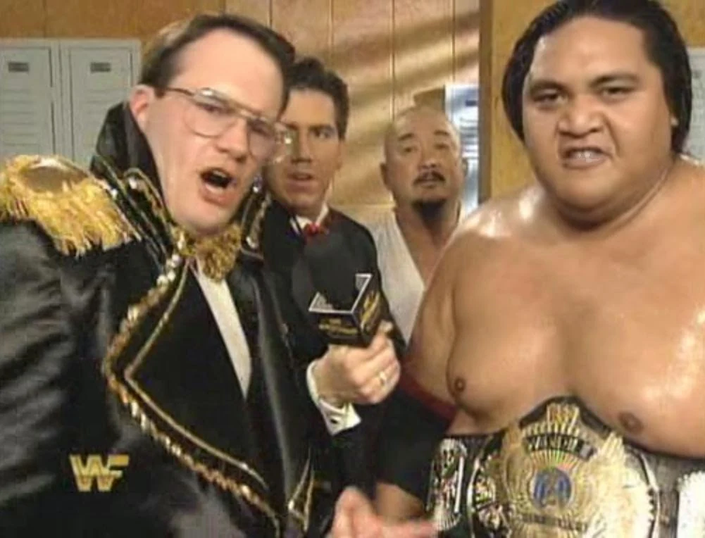 WWF / WWE: Wrestlemania 10 - Jim Cornette cut an awesome promo on behalf of WWF Champion Yokozuna