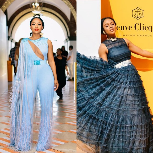 Nomzamo Mbatha deslumbra com dois vestidos em evento