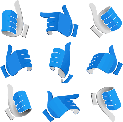 OK Hands Sign Vector