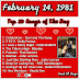 Top 10 of the Day Valentines Day 1981