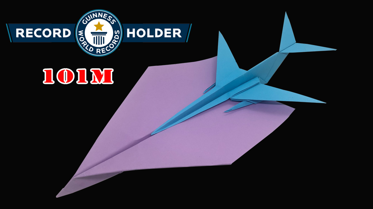 Cách gấp xếp máy bay bằng giấy bay kỷ lục thế giới, bay rất xa - How to make a paper plane that flies record world for distance