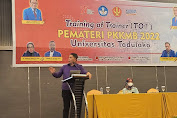 Training Of Trainer Pemateri PKKMB 2022 Untad, Polda Sulteng Ingatkan UU ITE dan Bahaya Narkoba