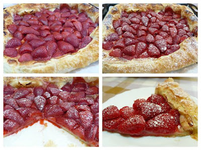 Galette de fresas. Elaboración